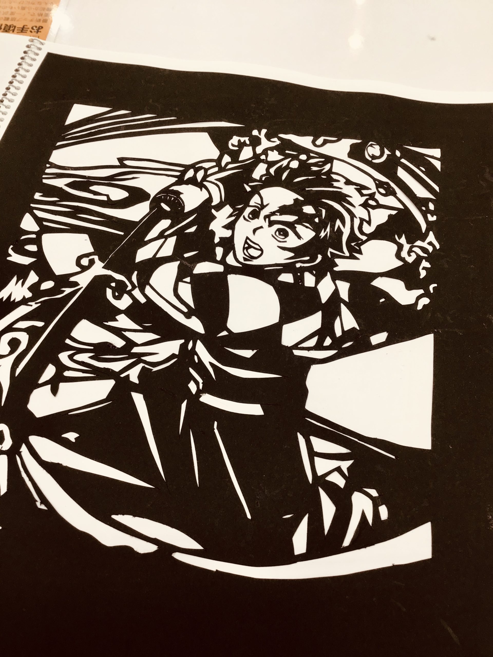 切り絵 鬼滅の刃 秩父の三愛メガネ